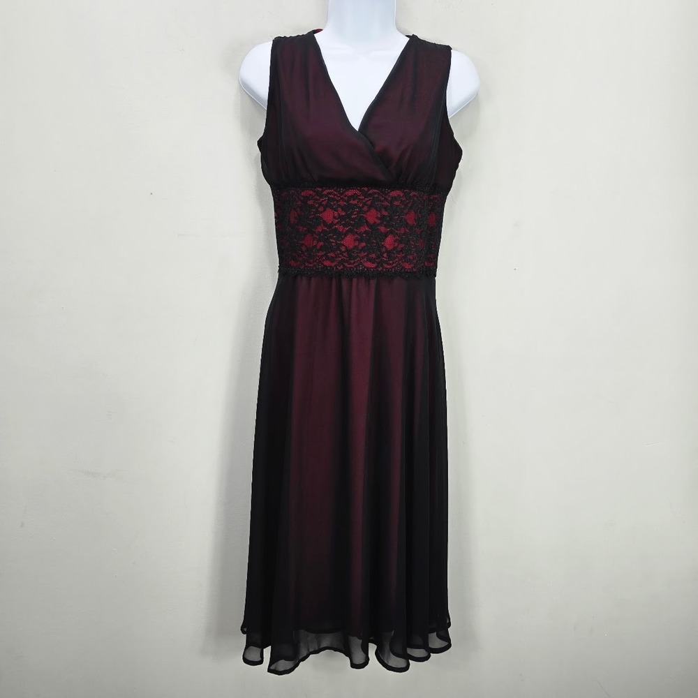 Vintage Y2K Babydoll Midi Dress 12 Lace Whimsigoth Vamp Fairy Romantic Goth HOCO